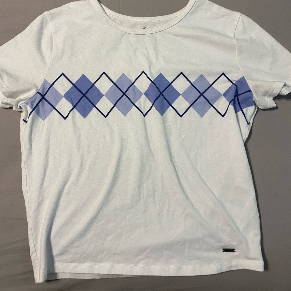 super cute plaid baby tee